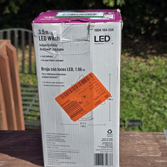 Home Accents Inflatable LED Witch - Picture 10 of 13